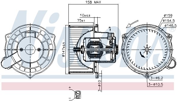 Nissens 87234 Вентилятор салону