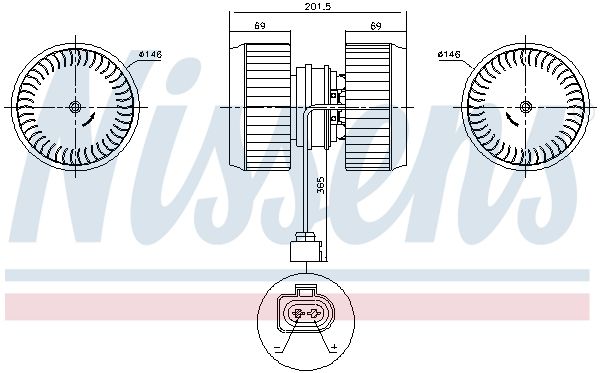 Nissens 87238 Вентилятор салону