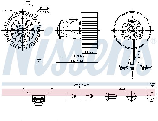 Nissens 87240 Вентилятор салону