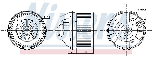 Nissens 87245 Вентилятор салону