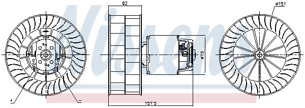 Nissens 87253 Вентилятор салону