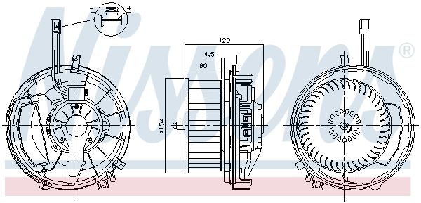 Nissens 87256 Вентилятор салону