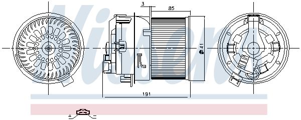 Nissens 87258 Вентилятор салону