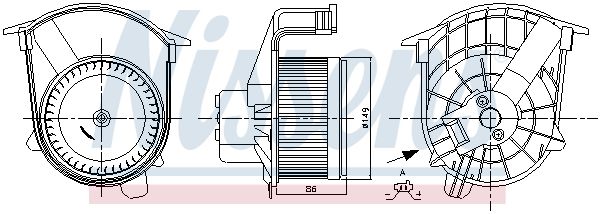 Nissens 87262 Вентилятор салону