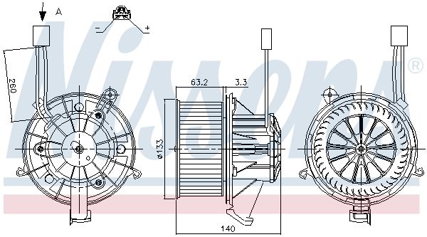 Nissens 87264 Вентилятор салону