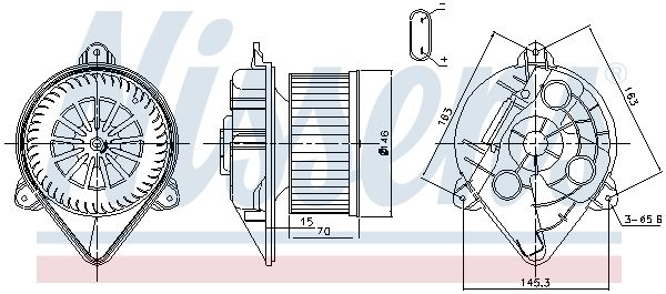 Nissens 87265 Вентилятор салону