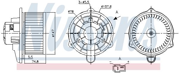 Nissens 87270 Вентилятор салону