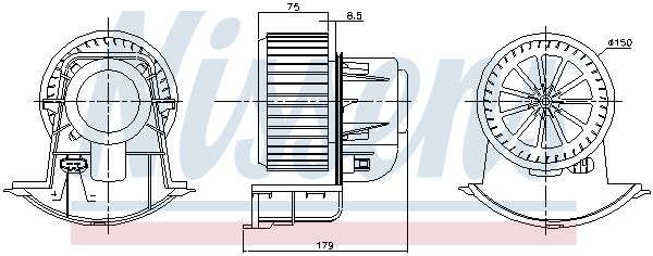 Nissens 87271 Вентилятор салону