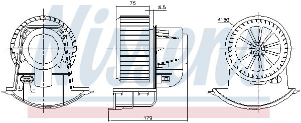 Nissens 87272 Вентилятор салону