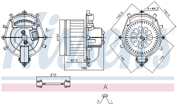 Nissens 87287 Вентилятор салону