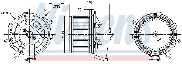 Nissens 87290 Вентилятор салону