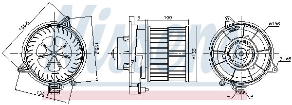 Nissens 87311 Вентилятор салону
