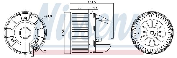 Nissens 87313 Вентилятор салону