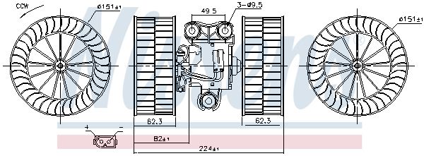 Nissens 87340 Вентилятор салону