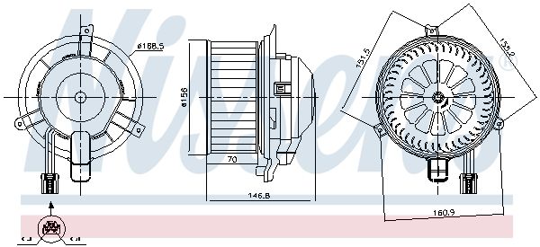 Nissens 87346 Вентилятор салону