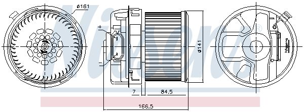 Nissens 87351 Вентилятор салону