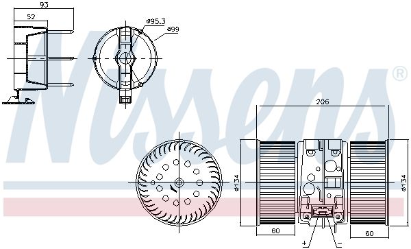 Nissens 87356 Вентилятор салону