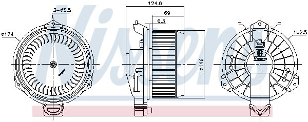 Nissens 87365 Компресор салону