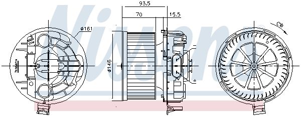 Nissens 87383 Вентилятор салону