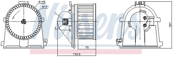 Nissens 87386 Вентилятор салону