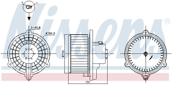 Nissens 87388 Вентилятор салону