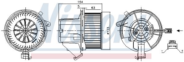 Nissens 87391 Вентилятор салону