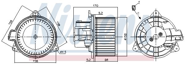 Nissens 87392 Вентилятор салону