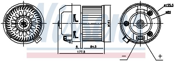 Nissens 87399 Вентилятор салону