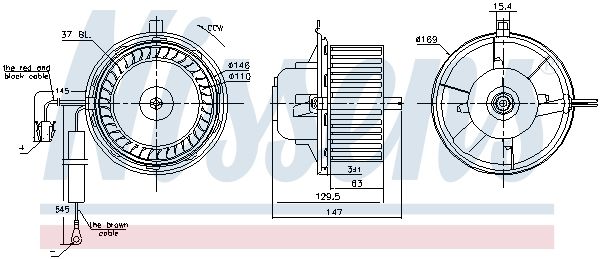 Nissens 87404 Компресор салону