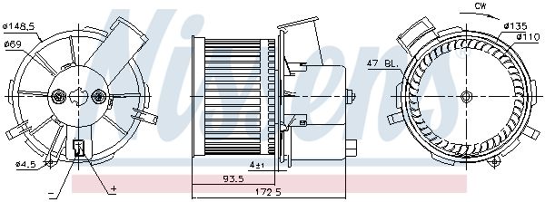 Nissens 87405 Компресор салону