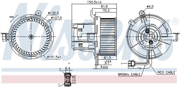 Nissens 87406 Вентилятор салону