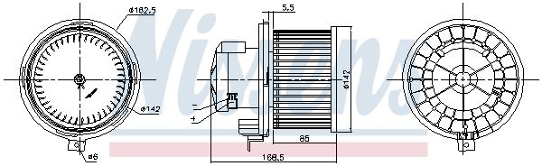 Nissens 87415 Компресор салону
