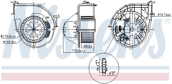 Nissens 87416 Вентилятор салону