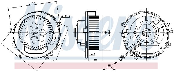 Nissens 87424 Вентилятор салону