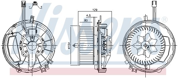 Nissens 87425 Вентилятор салону