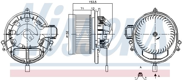 Nissens 87431 Вентилятор салону