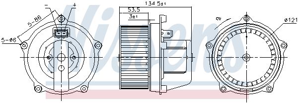 Nissens 87444 Вентилятор салону