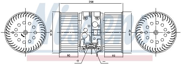 Nissens 87448 Вентилятор салону