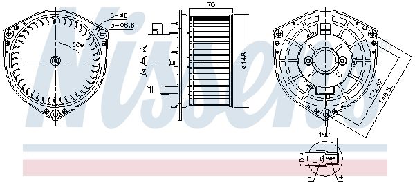 Nissens 87454 Компресор салону