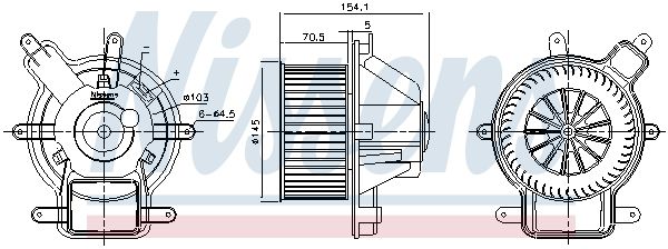 Nissens 87464 Компресор салону