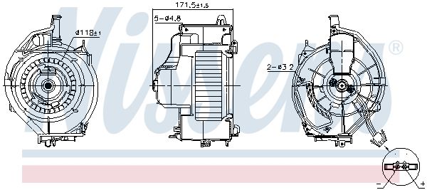 Nissens 87478 Вентилятор салону