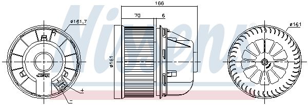 Nissens 87489 Вентилятор салону