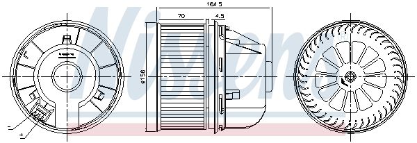 Nissens 87492 Вентилятор салону