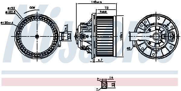 Nissens 87494 Вентилятор салону