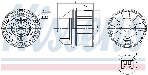 Nissens 87496 Вентилятор салону