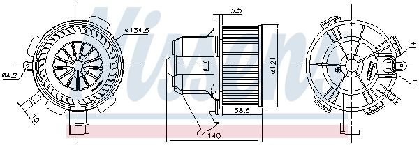 Nissens 87503 Вентилятор салону