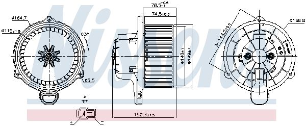 Nissens 87510 Вентилятор салону