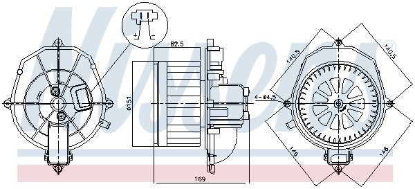 Nissens 87518 Вентилятор салону