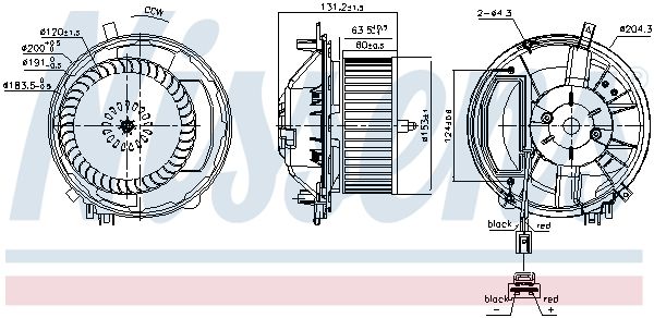 Nissens 87527 Вентилятор салону