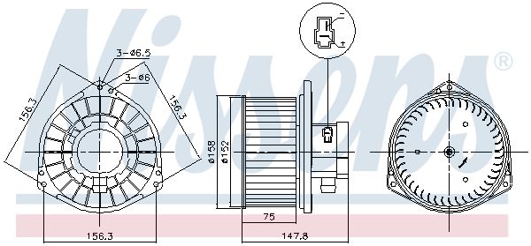 Nissens 87531 Компресор салону